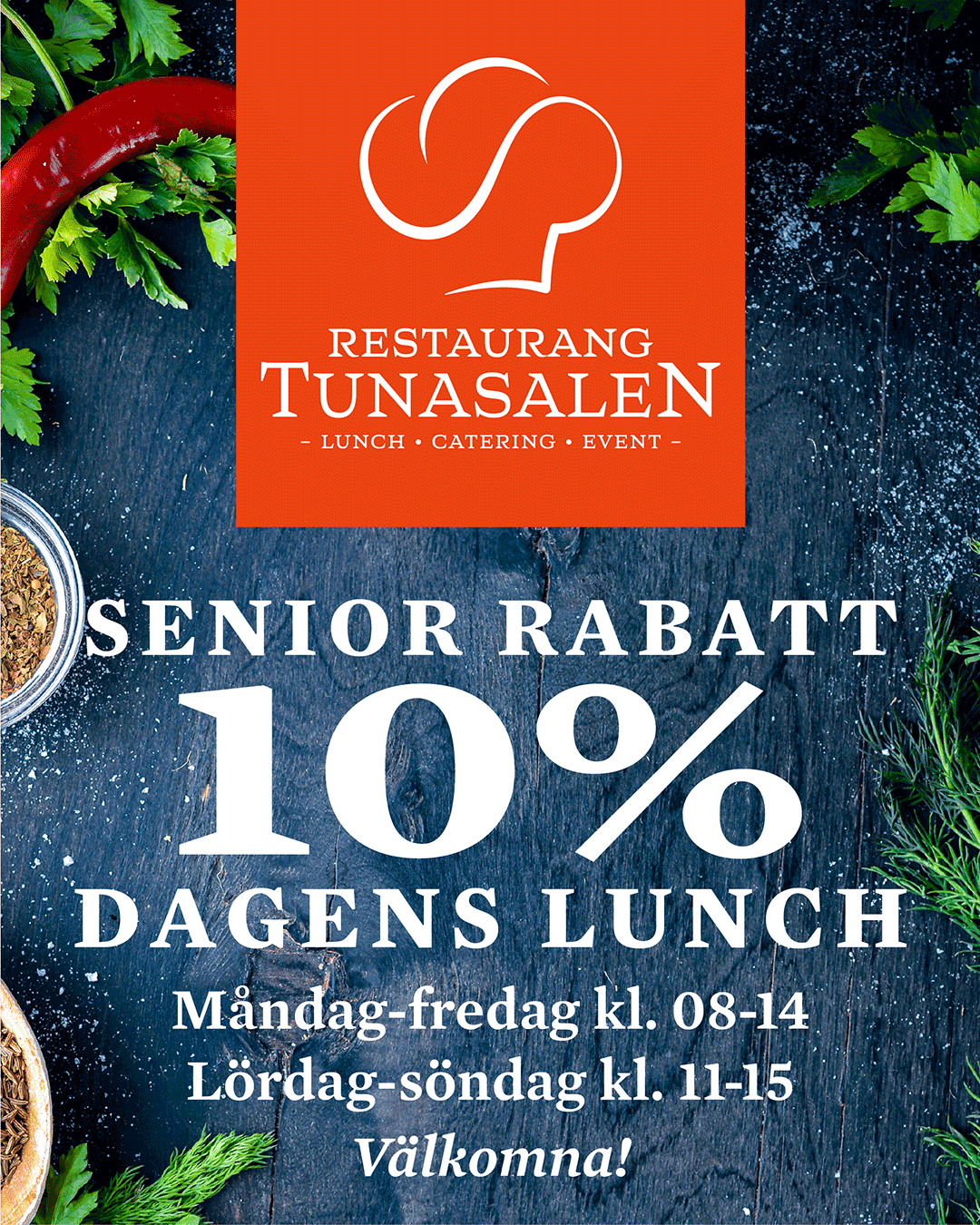 Tunasalen ger seniorer 10% rabatt – alltid